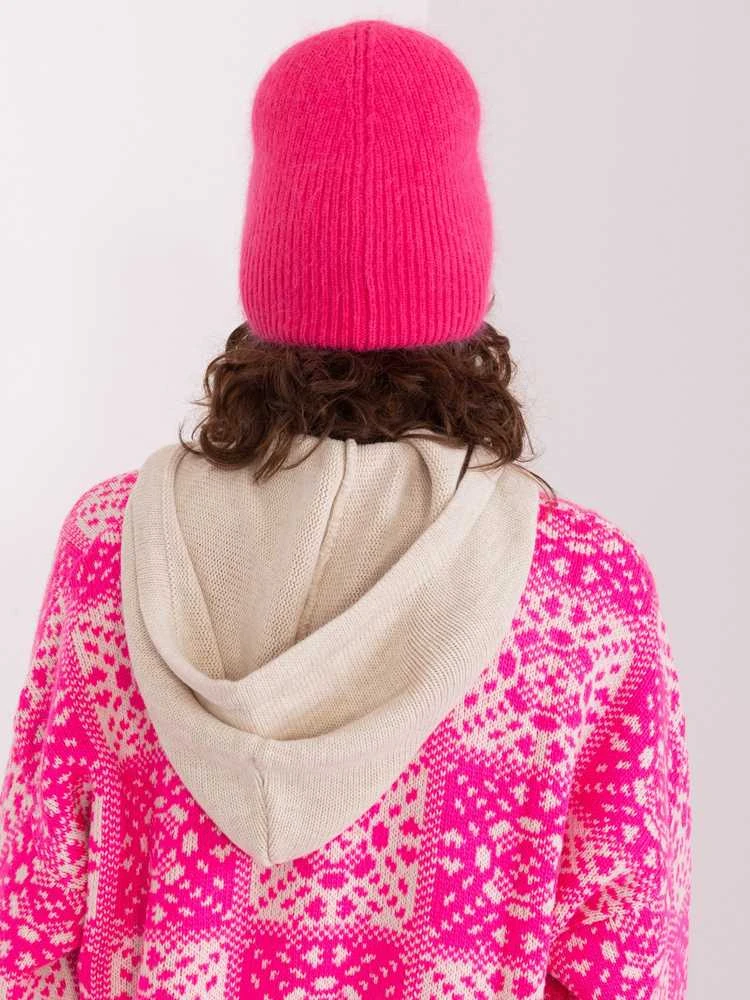 Wool Fashion Italia Cap-AT-CZ-2328.38P-tamsiai rožinė