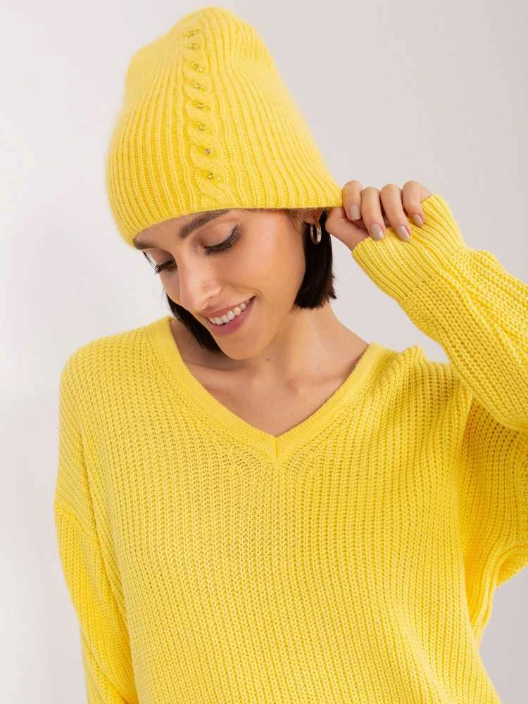 Wool Fashion Italia Cap-AT-CZ-2328.41X-geltonas