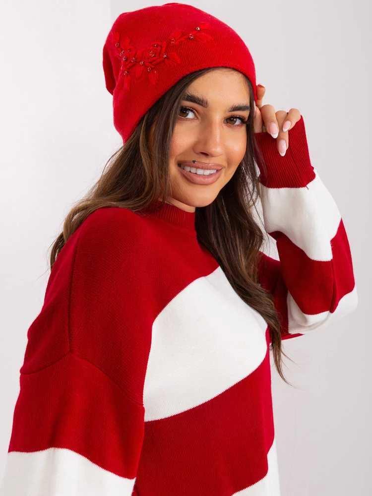 Wool Fashion Italia Cap-AT-CZ-2329.76-raudona