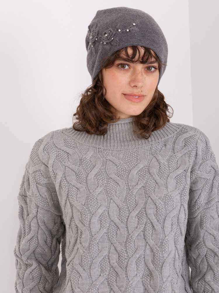 Wool Fashion Italia Cap-AT-CZ-2329.79-tamsiai pilka