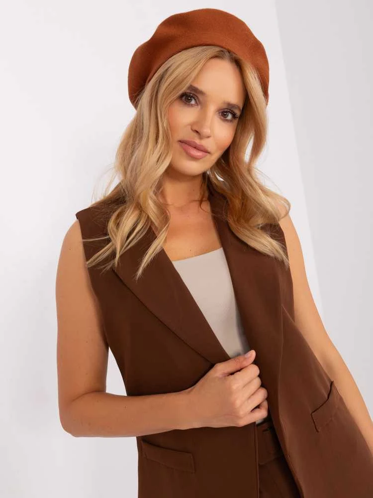 Wool Fashion Italia Cap-AT-CZ-231305.82P-šviesiai ruda