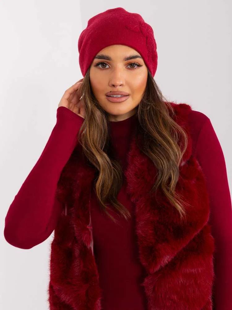 Wool Fashion Italia Cap-AT-CZ-23250.36P-bordo
