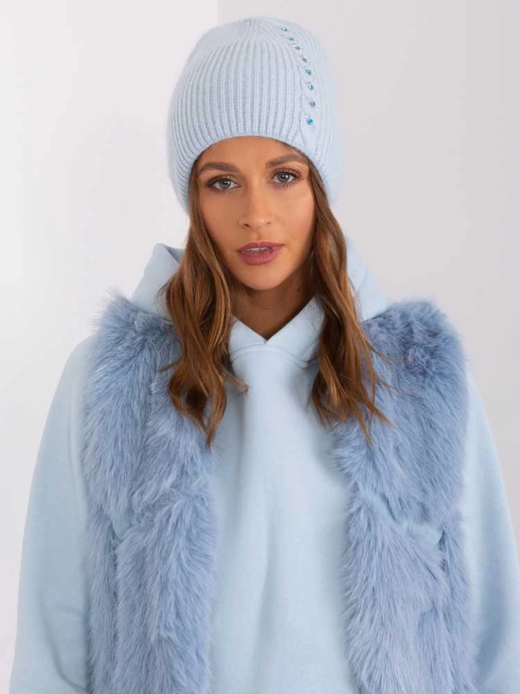 Wool Fashion Italia Cap-AT-CZ-2328.11P-šviesiai mėlyna