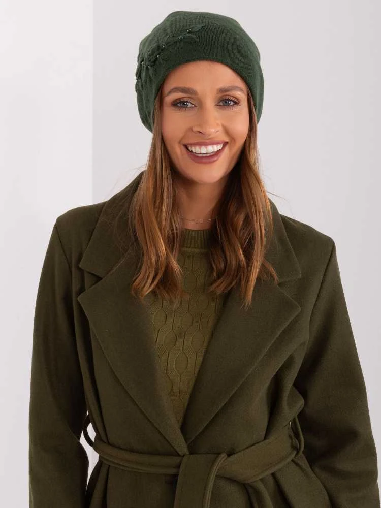 Wool Fashion Italia Cap-AT-CZ-2329.76-tamsiai žalia