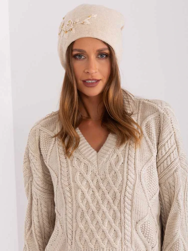 Wool Fashion Italia Cap-AT-CZ-2329.79-smėlio spalvos
