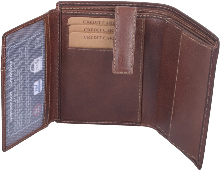 Kombinuota piniginė vyrams AVANCO 270-48-08 RFID - Ruda