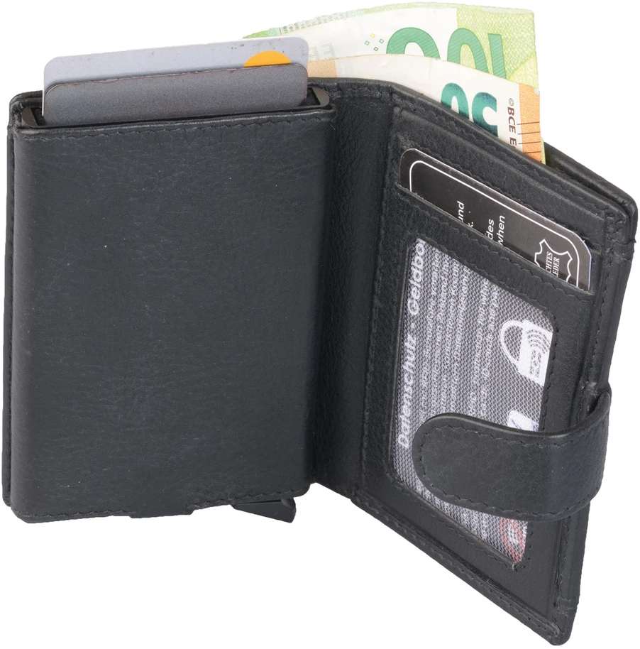 Kortelių dėklas AVANCO 486-48-01 RFID - Juodas