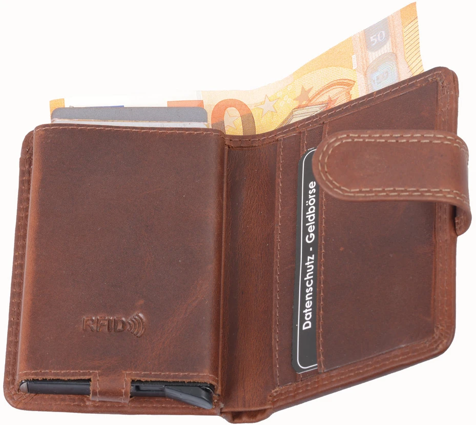 Kortelių dėklas AVANCO 489-36-08 RFID - Rudas