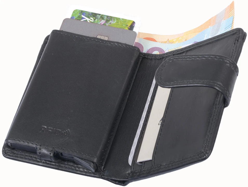 Kortelių dėklas AVANCO 489-70-01 - Juodas