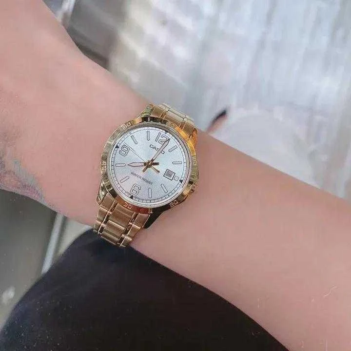 Casio moteriškas laikrodis LTP-V004G-7B2 (zd642b) + dėžutė