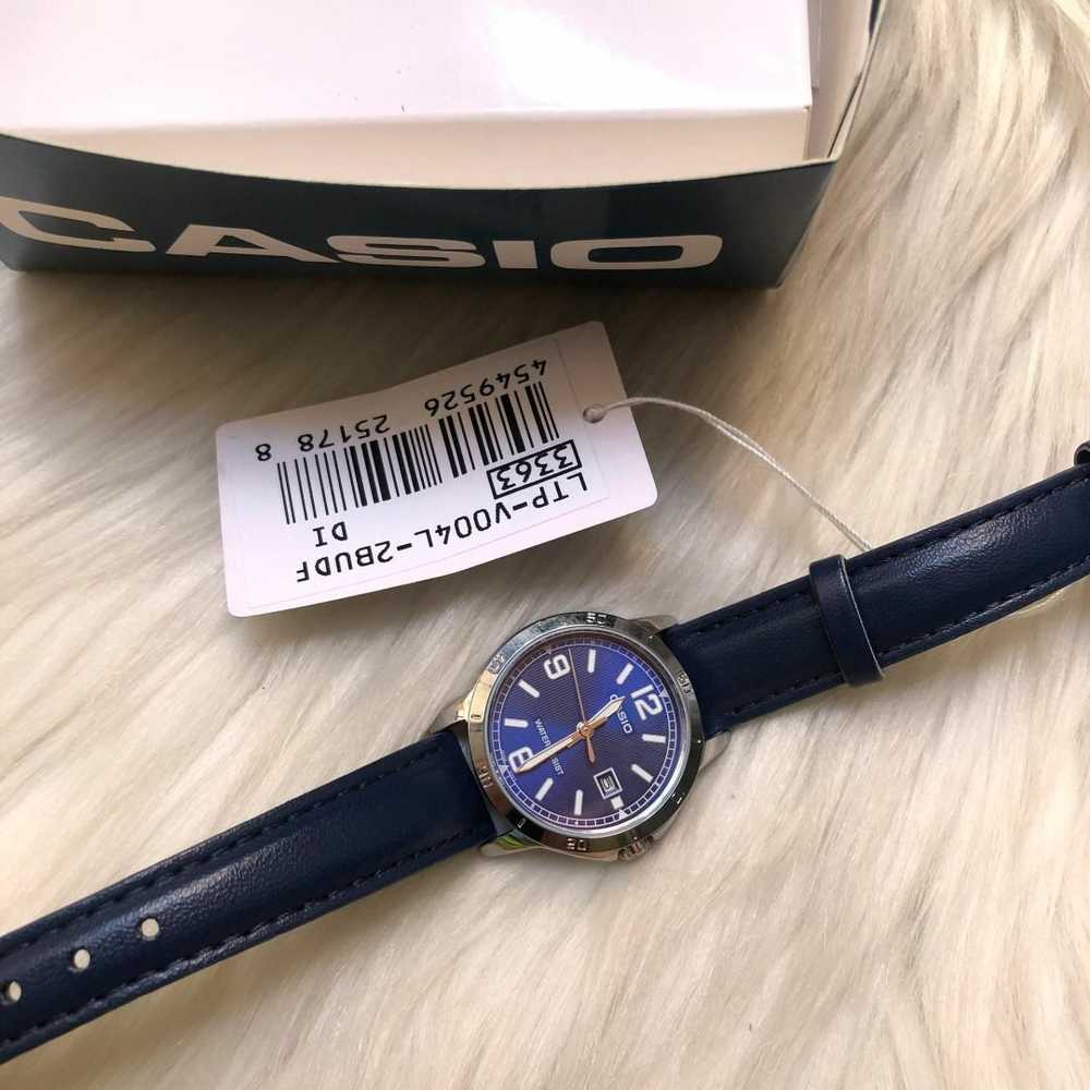 Casio LTP-V004L-2B moteriškas laikrodis (zd569g) + dėžutė