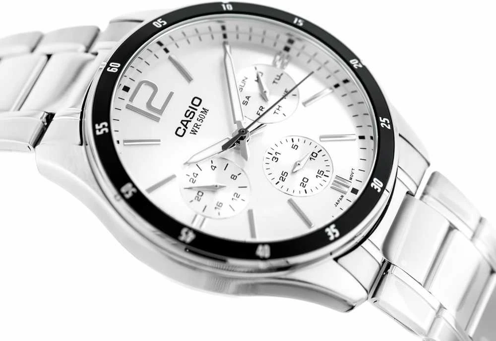 Casio MTP-1374D-7A vyriškas laikrodis (zd063e) + dėžutė
