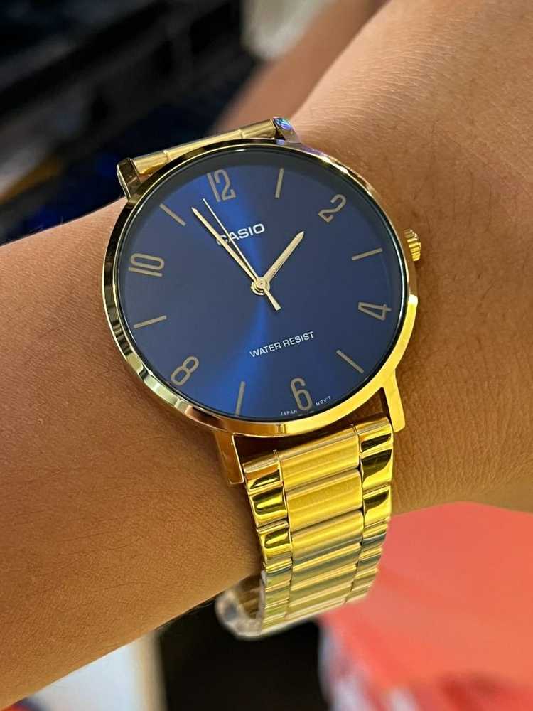 Casio Vyriškas laikrodis MTP-VT01G-2B2 + DĖŽUTĖ