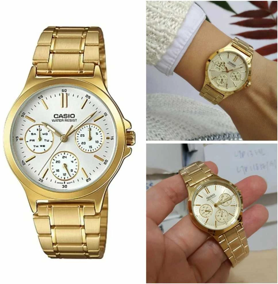 Laikrodis CASIO LTP-V300G 7A WOMEN S WATCH (zd566b) + BOX
