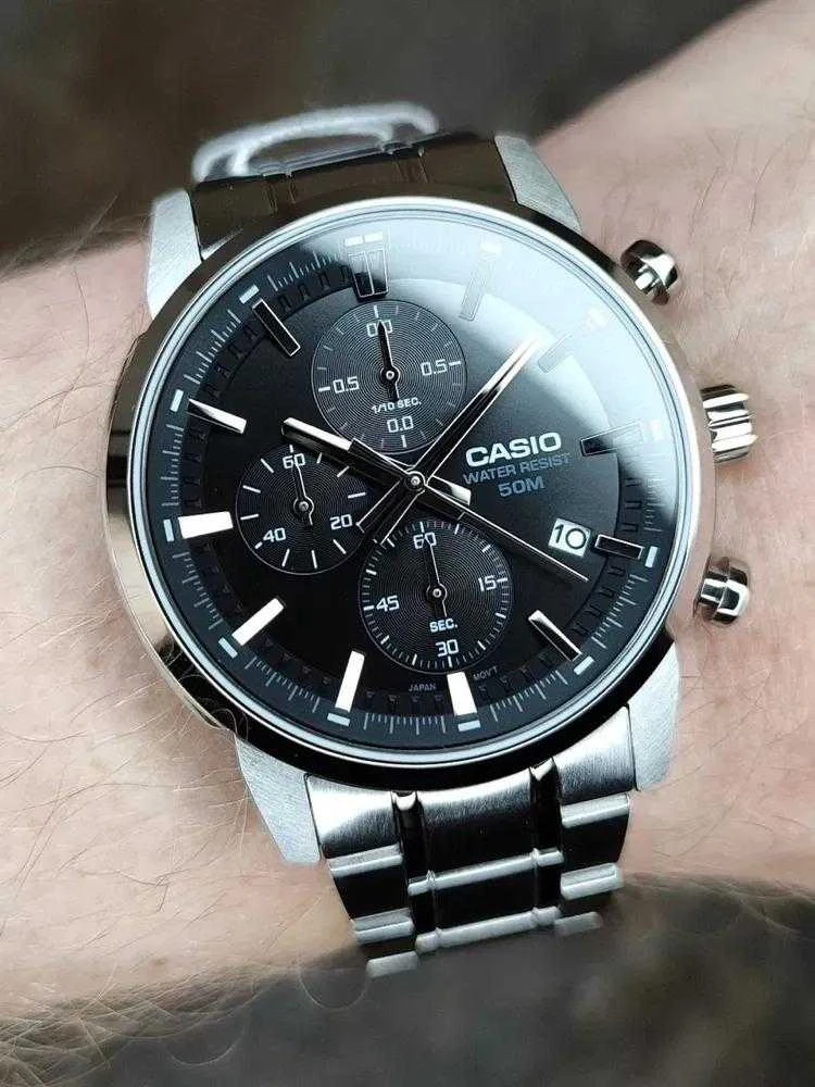 Casio vyriškas laikrodis MTP-E510D-1A1 + dėžutė