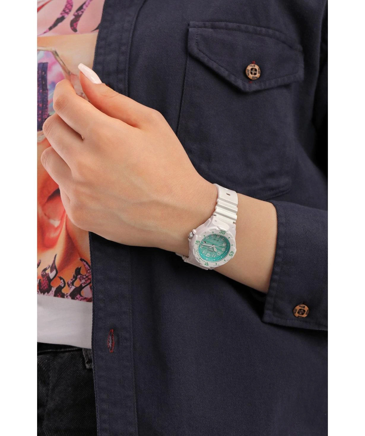 Moteriškas laikrodis CASIO LRW-200H 3CVDF (zd557n) + BOX
