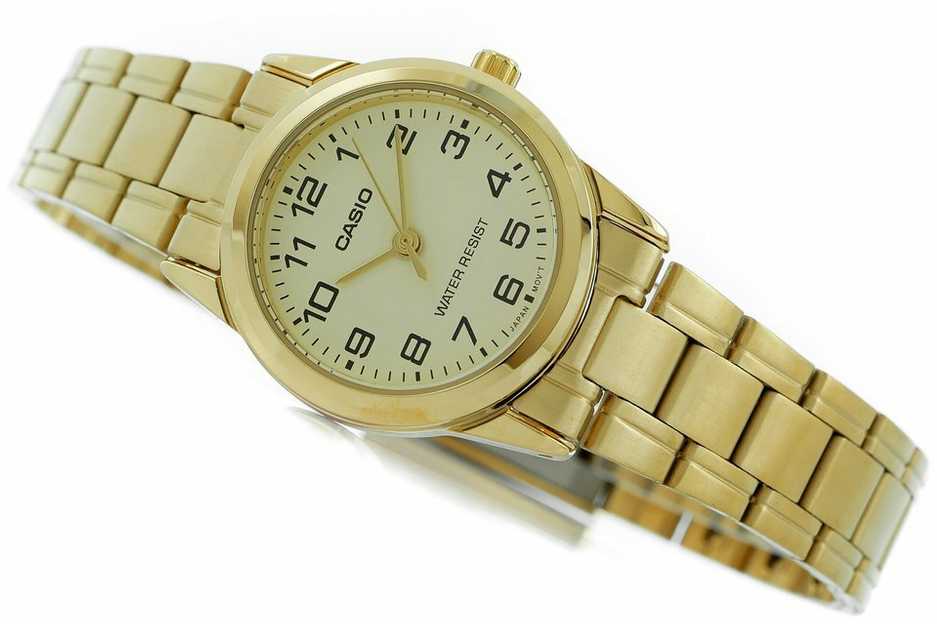 Laikrodis moterims CASIO LTP-V001G-9BUDF (zd589c) + dėžutė