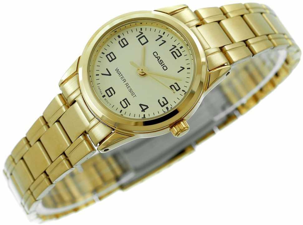 Laikrodis moterims CASIO LTP-V001G-9BUDF (zd589c) + dėžutė