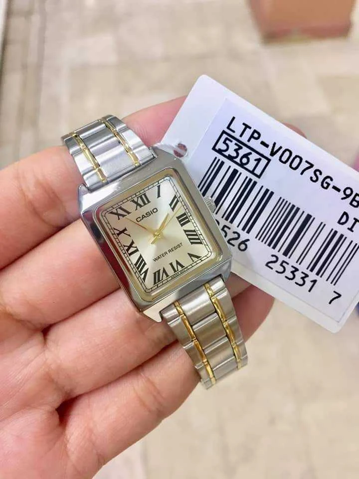 Casio LTP-V007SG-9B moteriškas laikrodis + BOX (zd639h)