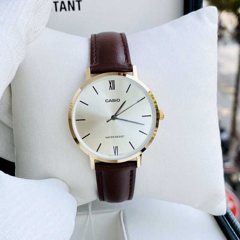 Casio LTP-VT01GL-9B moteriškas laikrodis + dėžutė