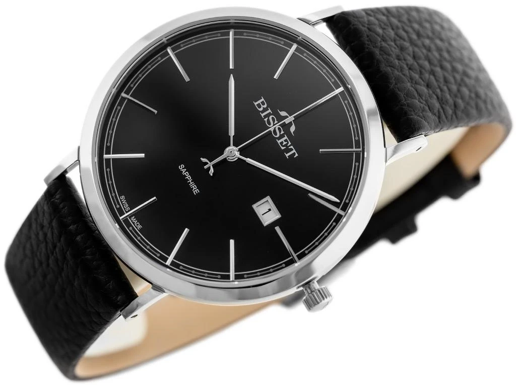 Laikrodis vyrams BISSET BSCE61 (zb097a) - safyro stiklas