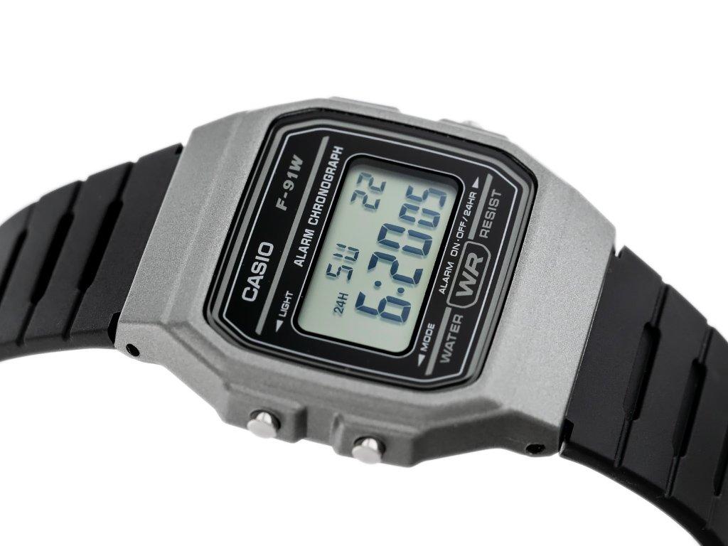 Laikrodis vyrams CASIO F-91WM-1BDF (zd102d)