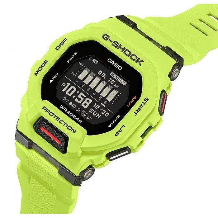 Išmanusis laikrodis Casio G-SQUAD, Salotinės spalvos su juodos spalvos detalėmis