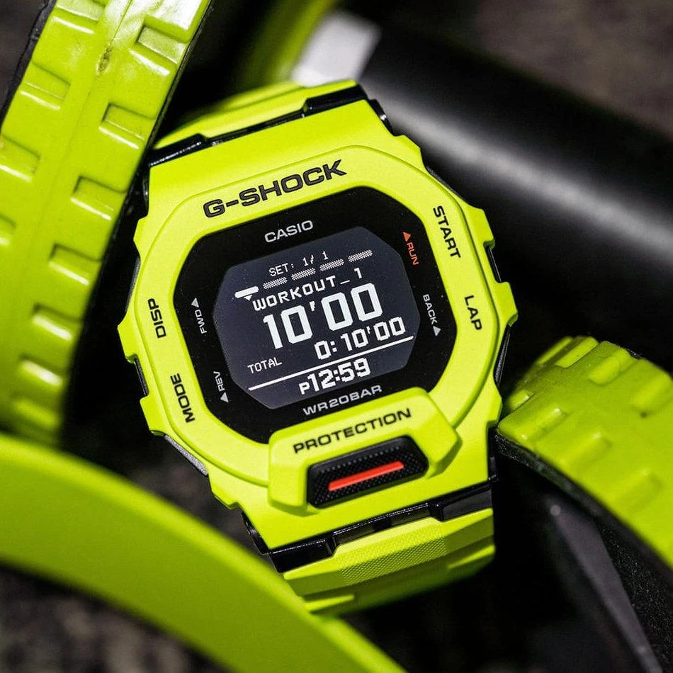 Išmanusis laikrodis Casio G-SQUAD, Salotinės spalvos su juodos spalvos detalėmis
