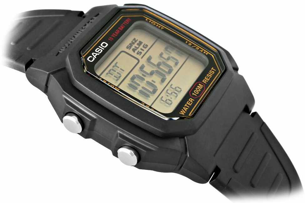 Casio W-800HG-9AVDF vyriškas laikrodis