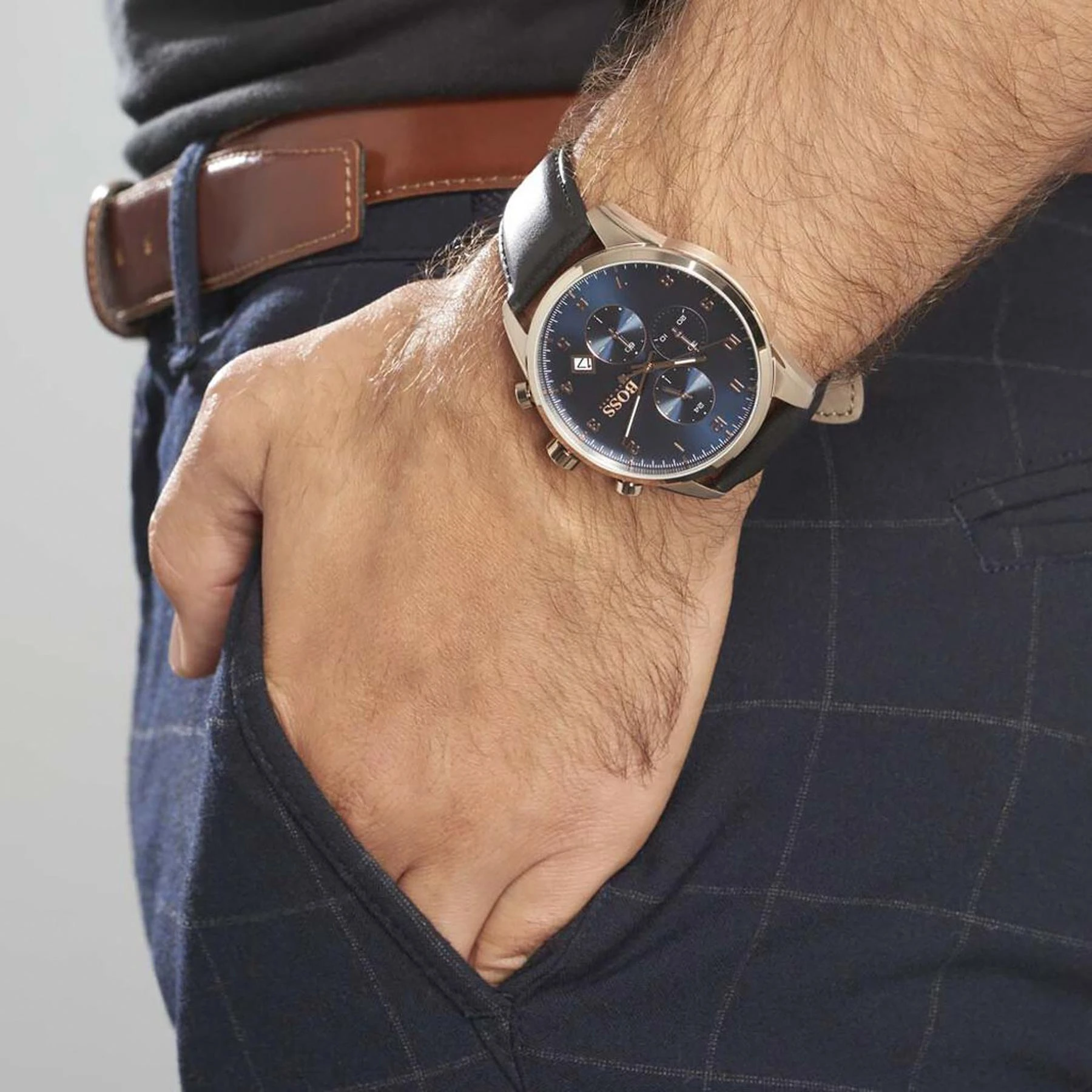 Vyriškas laikrodis HUGO BOSS 1513783 - SKYMASTER (zh036a)