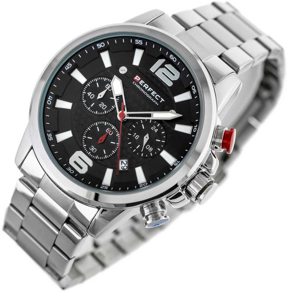 Laikrodis vyrams PERFECT M506CH-02 - CHRONOGRAF (zp382a) + dėžutė