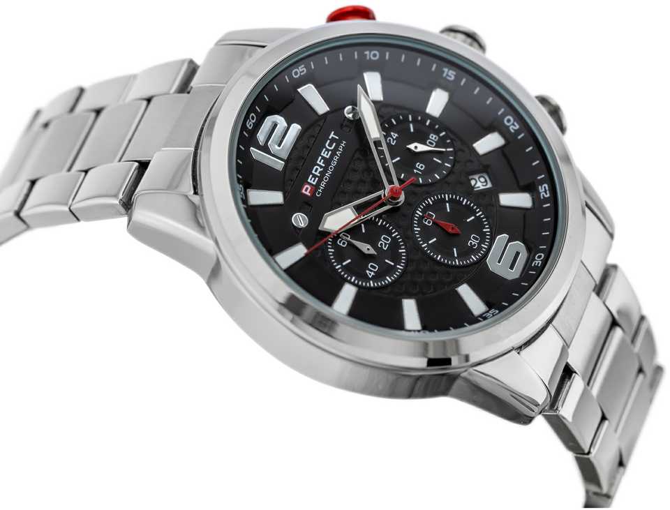 Laikrodis vyrams PERFECT M506CH-02 - CHRONOGRAF (zp382a) + dėžutė