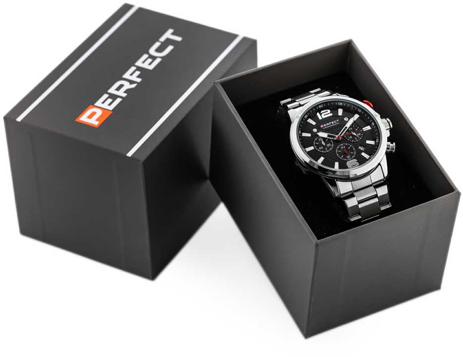 Laikrodis vyrams PERFECT M506CH-02 - CHRONOGRAF (zp382a) + dėžutė