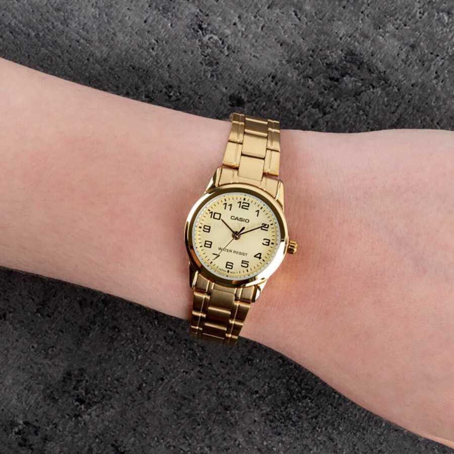 Laikrodis moterims CASIO LTP-V001G-9BUDF (zd589c) + dėžutė