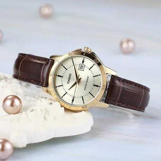 Moteriškas laikrodis CASIO LTP-V004GL-9A (zd569d) + BOX