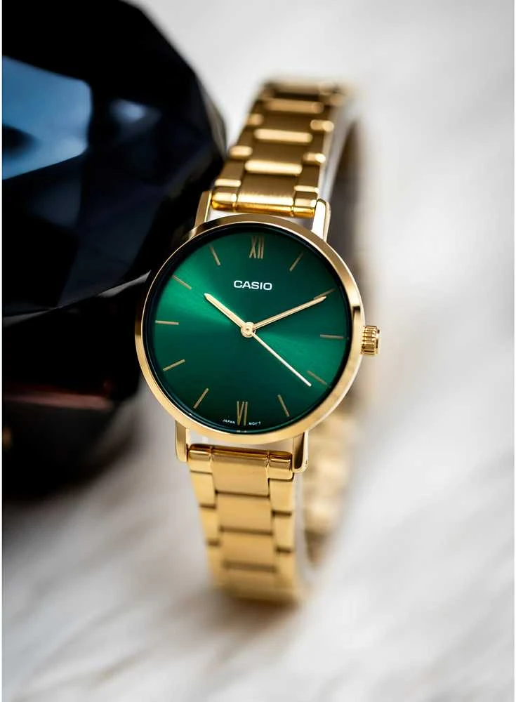 Laikrodis moterims CASIO LTP-VT02G-3A KLASYKA + dėžutė