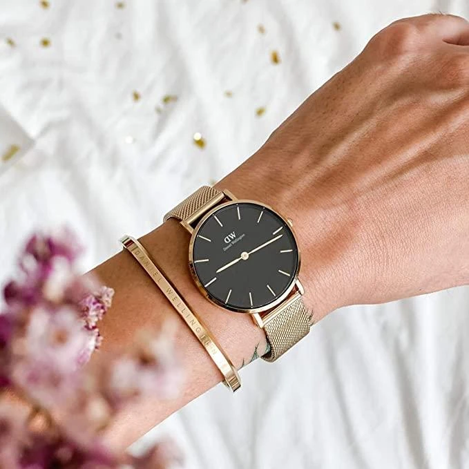 Laikrodis moterims DANIEL WELLINGTON DW00100349 - PETITE EVERGOLD (zx705c)