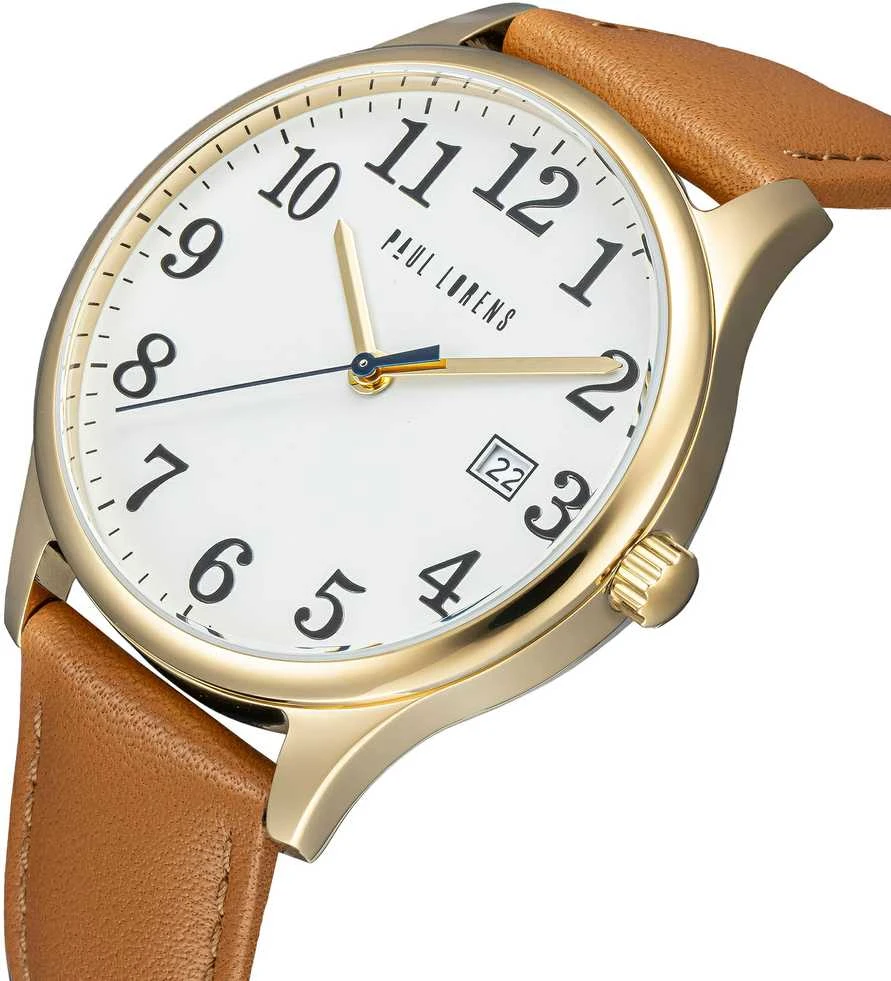 PAUL LORENS MALE WATCH - PL20016A-4B2 (zg380d) + BOX