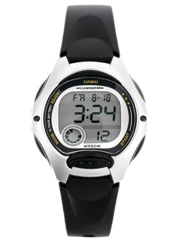 Casio LW-200-1AVEF rankinis laikrodis Elektroninis Lizdinė Juoda, Sidabras