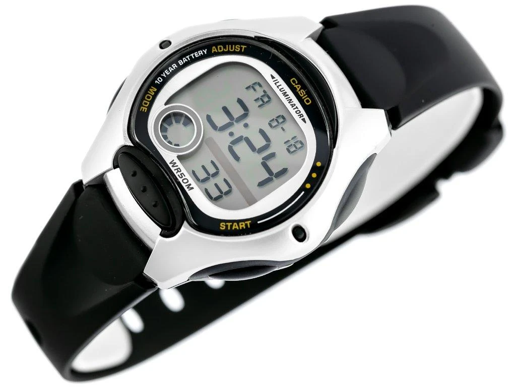 Casio LW-200-1AVEF rankinis laikrodis Elektroninis Lizdinė Juoda, Sidabras