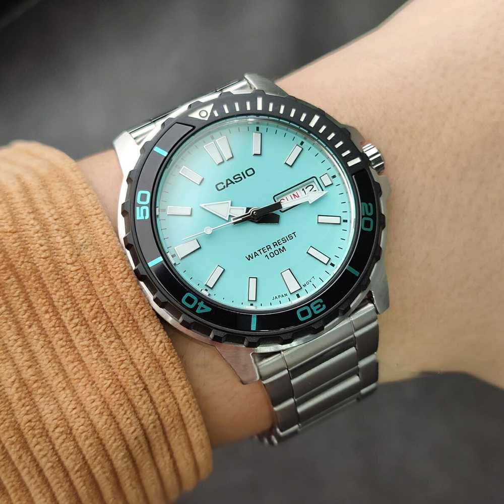 „Casio“ vyriškas laikrodis MTD-125D-2A2 + BOX WR100