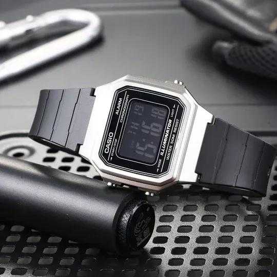 UNISEX CASIO W-217HM-7B LAIKRODIS + DĖŽĖ