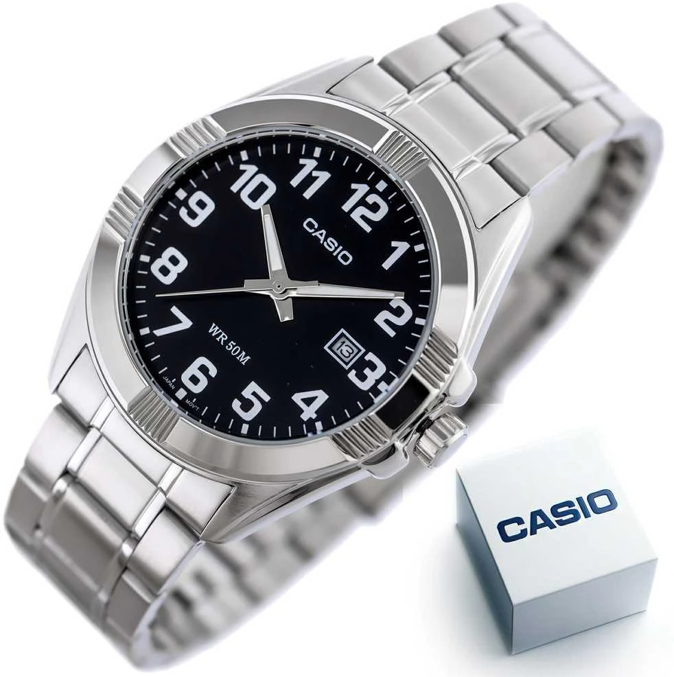 Laikrodis CASIO MTP-1308D-1B MEN'S WATCH (zd177d) + BOX