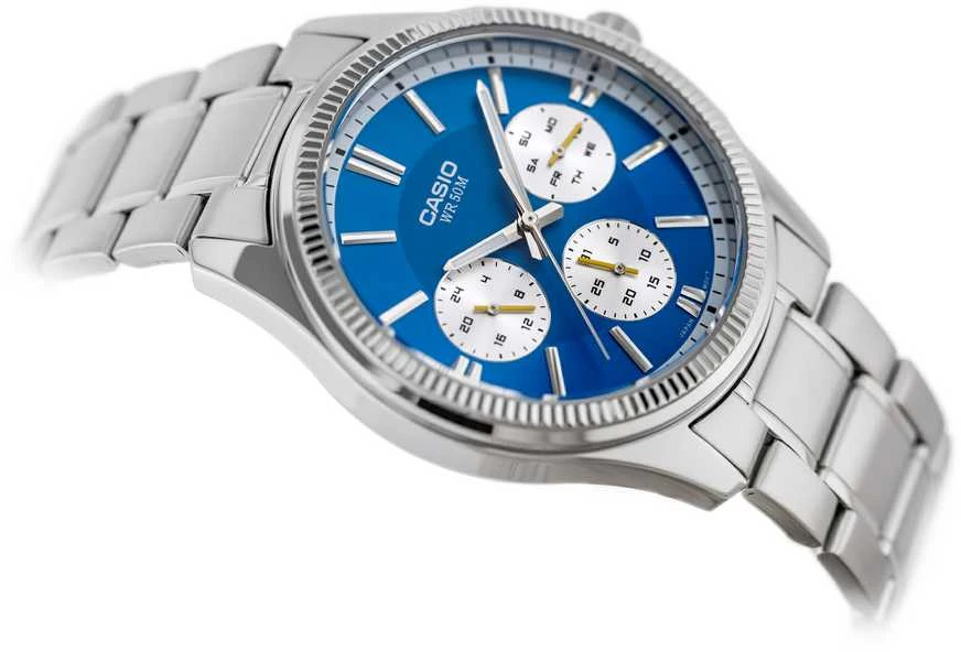 Laikrodis CASIO MEN'S WATCH MTP-1375D-2A2 (zd112d) + BOX