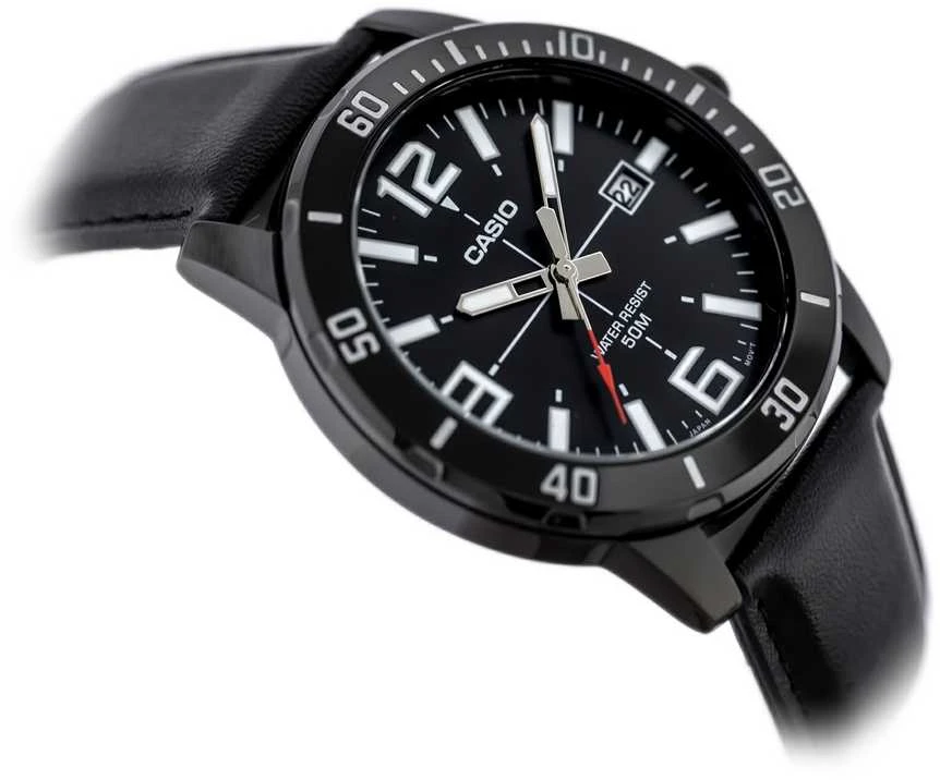 Laikrodis CASIO MEN'S WATCH MTP-VD01BL-1B (zd169d) + BOX