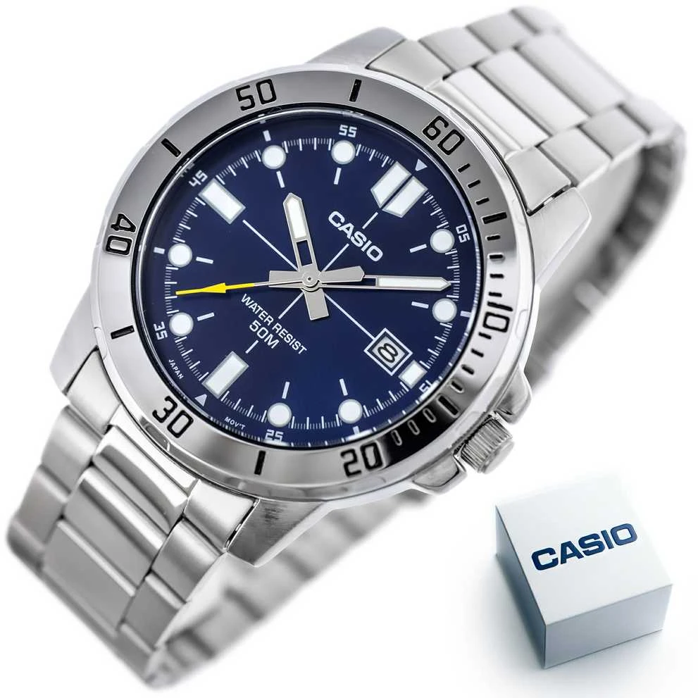 Laikrodis CASIO MEN'S WATCH MTP-VD01D-2E (zd185c) + BOX