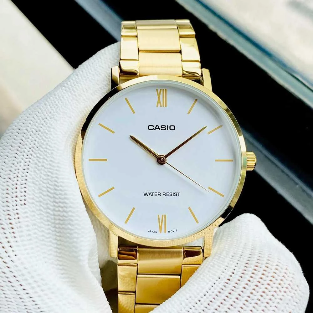 Casio Vyriškas laikrodis MTP-VT01G-7B + dėžutė