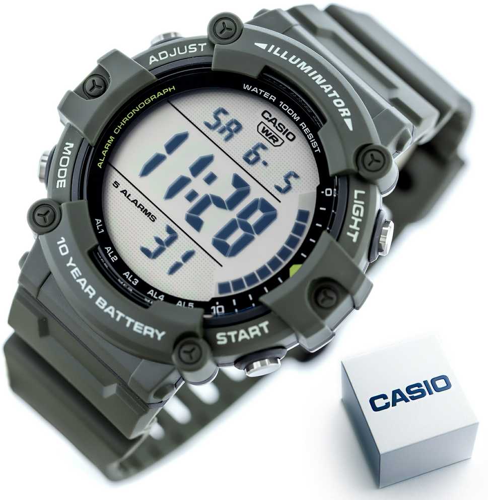 Laikrodis vyrams CASIO SPORT ILLUMINATOR AE-1500WHX-3A + dėžutė