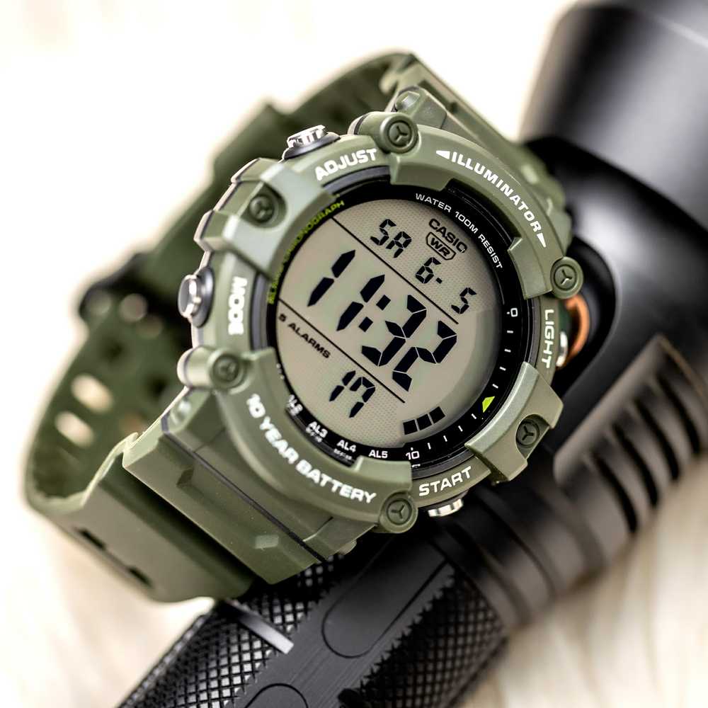 Laikrodis vyrams CASIO SPORT ILLUMINATOR AE-1500WHX-3A + dėžutė