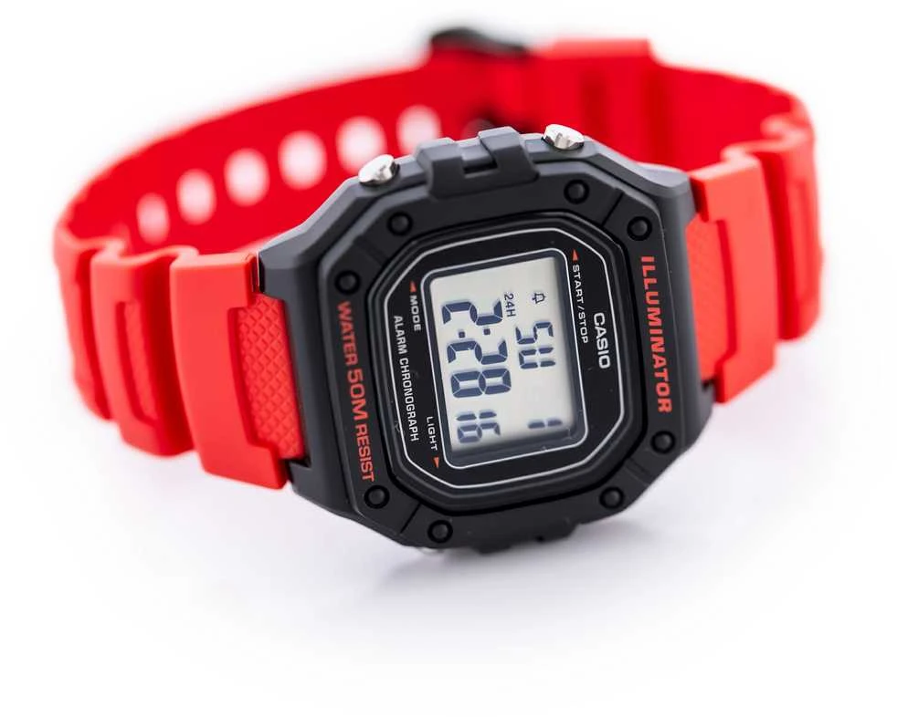 Laikrodis vyrams CASIO W-218H-4B + dėžutė